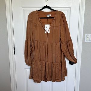NWT Boutique Burnt Orange Dress BOUTIQUE NEW WOTH TAGS FALL UT BURNT ORANGE